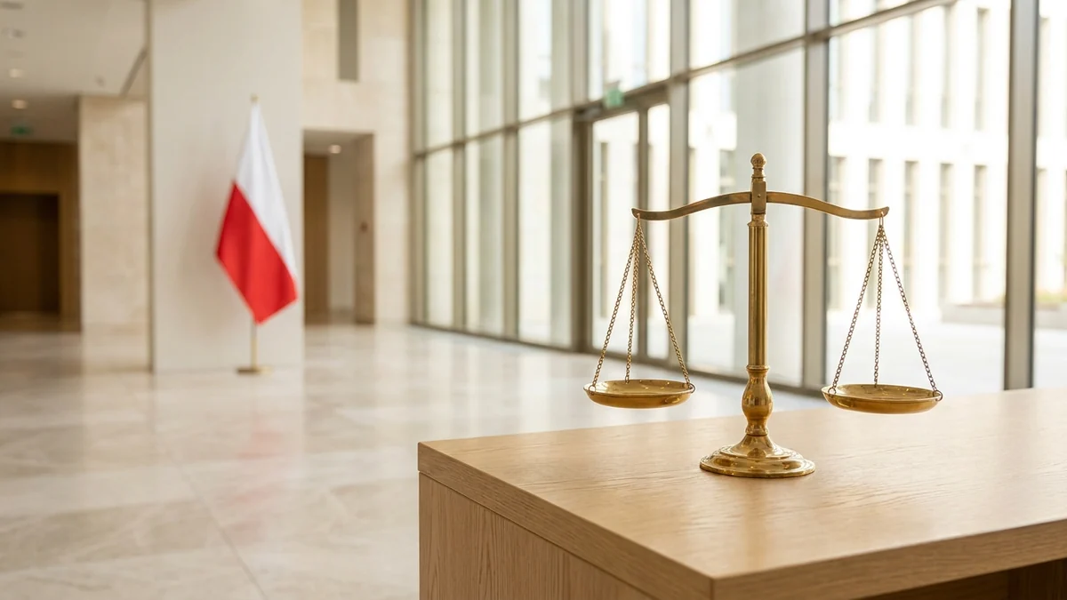Debata o regulacji rynku kasyn online w Polsce w 2026 roku, symboliczna waga i barwy narodowe